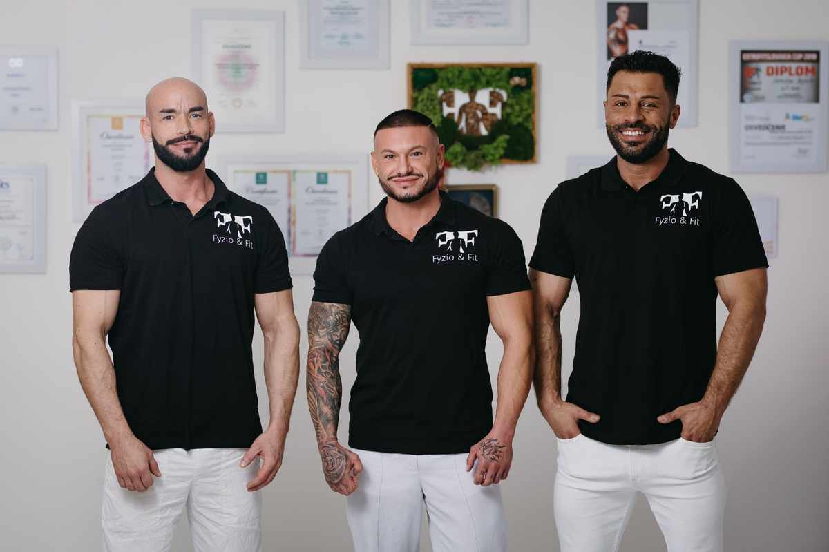 Fyzio&Fit tím – Jaro, Ľubo, Erik